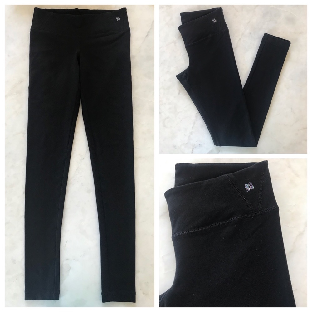 BCBG Max Azria Black Toledo Leggings, Sz S